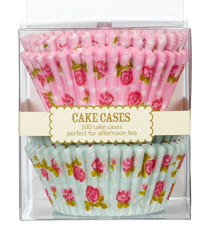 Vintage Rose Cupcake Cases