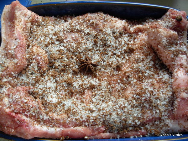 spiced salted pork belly