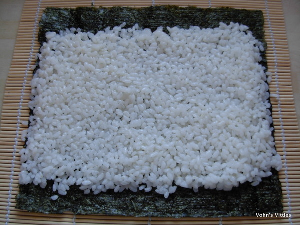 Thin sushi rice