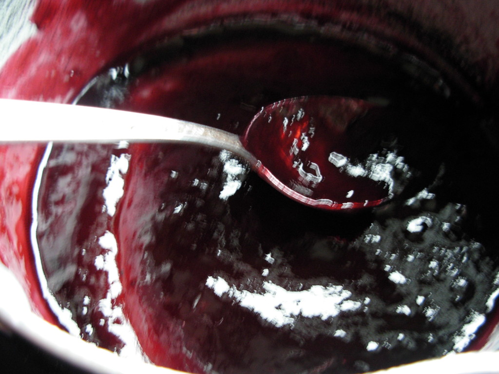 melted bramble preserve