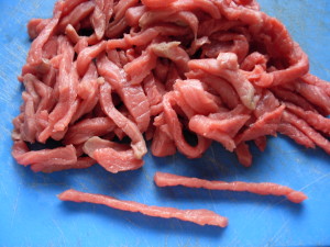 Beef strips