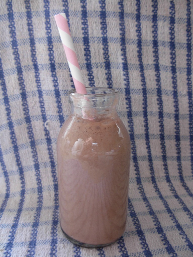 Choco-nana-hazelnut smoothie