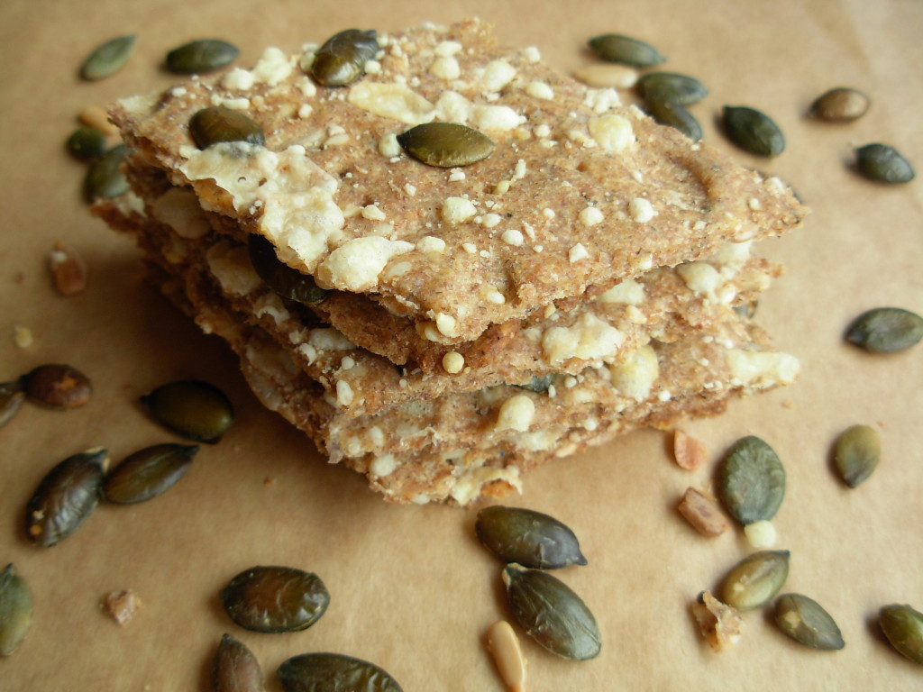 Rye and cheese crispbread