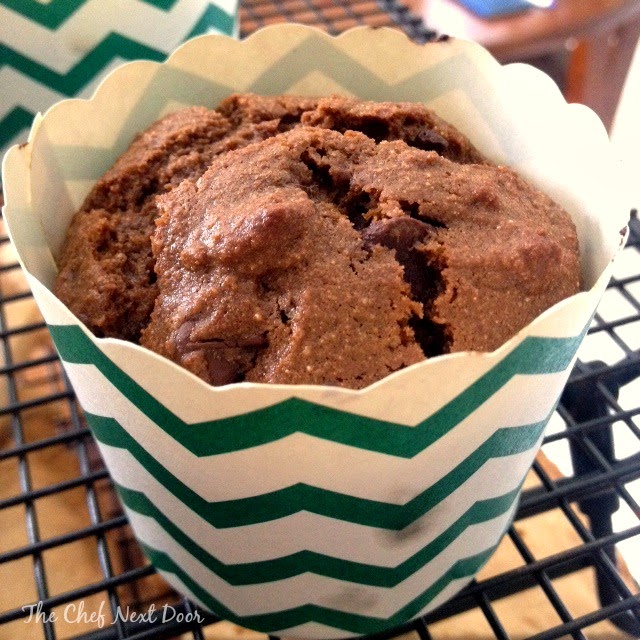 espresso choc chip muffins