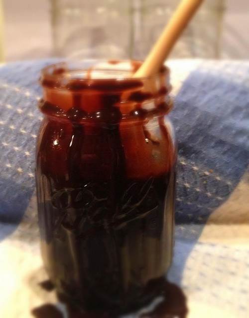 Homemade chocolate syrup