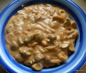 Mushroom stroganoff