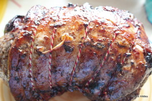 Brazilian garlic-roasted leg of lamb