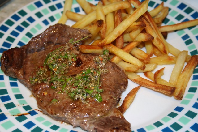 steak with chimichurri