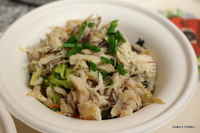 Mackerel and barley salad